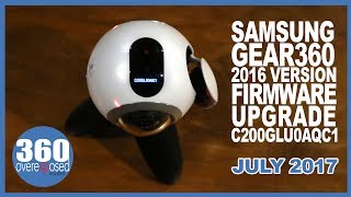 Gear 360 2016  Firmware Update  July 2017 [upl. by Mortimer178]