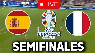 🔴EN VIVO  🔥ESPAÑA FRANCIA EN VIVO 🏆SEMIFINALES EUROCOPA 2024🏆VERTICAL [upl. by Elagiba]