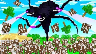 100 MINECRAFT COWS vs THE WITHER STORM [upl. by Vanhook]