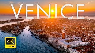 Venice Italy 🇮🇹 in 4K Ultra HD  Drone Video [upl. by Ninnahc674]