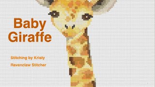 Baby Giraffe Cross Stitch Part 23 [upl. by Itoyj]