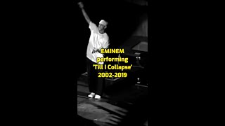 EMINEM performing Till I Collapse over the years 20022019 ft Nate Dogg eminem eminemlive [upl. by Aldarcy]