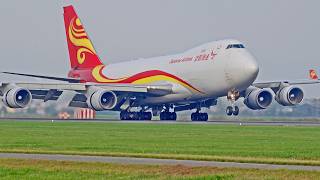 35 MIN OF HEAVY ACTION  3x A380 8x B747F B777 A350 B787  Amsterdam Schiphol Airport Spotting [upl. by Solokin]