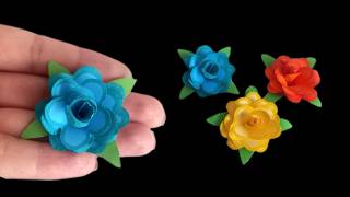 Easy Paper Flower Making  How To Make Paper Flower Craft  Paper Flower making Step by Step [upl. by Tony]