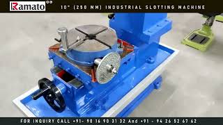 10 Inch Industrial Keyway Slotting Machine Manufacturer Rajkot Gujarat Bharat INDIA [upl. by Nosduj156]