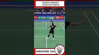 KETENANGAN JONATAN CHRISTIE badminton jadwalbwfworldtourfinals2024 bulutangkis shorts [upl. by Dempstor]