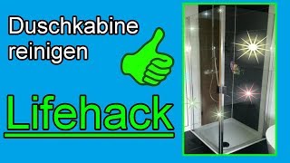 Duschkabine reinigen mit Klarspüler ❗ Dusche reinigen mit Hausmittel  Kalk entfernen amp vermeiden [upl. by Sidra]