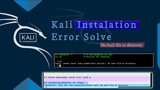 Configure Nethunter Error Kali Linux in termux  Kali Linux Error no such file directory  Termux [upl. by Nehttam]