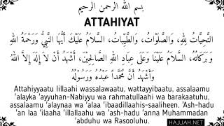 Learn Full Attahiyat Lillahi Wa Salawatu Tashahhud Easy Memorization 50× [upl. by Aurita]