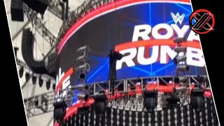 WWE Royal Rumble 2024 Stage Construction First Look [upl. by Ragde]