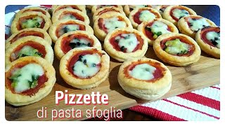 Pizzette di pasta sfoglia come quelle del bar [upl. by Eadmund]