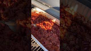 Smoked Chili on a pellet grill 🤤❤️ youtubehighfive youtubecreators [upl. by Jay778]