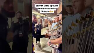 LeBron Connects with Freddie Freeman Flaherty amp Graterol at Lakers vs 76ers Game 👑🏆 lebronjames [upl. by Airetnuhs981]