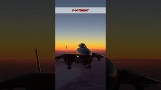 F14 Tomcat Flight at Sunset  Stunning Aerial Footage aviation viralvideo shorts [upl. by Edualcnaej]