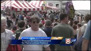 Thousands head to Rockland for annual Lobster Festival [upl. by Ashmead102]