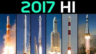 Rocket Launch Compilation 2017  H1 [upl. by Saisoj]