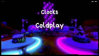 Clocks  Coldplay Roblox Piano sheets [upl. by Ahsinar]