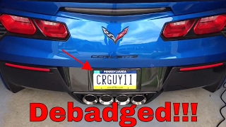 Debadged  PA Registration Sticker Removal [upl. by Aihseyk757]