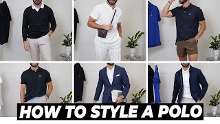 8 Ways to Style a Polo  Men’s Outfit Ideas 2021 [upl. by Nede358]