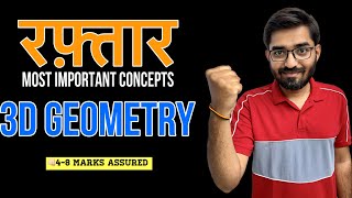 Most Important Concepts  3D Geometry  Raftaar Nishant Vora jee jeemains jee2023 jeemain [upl. by Awra449]