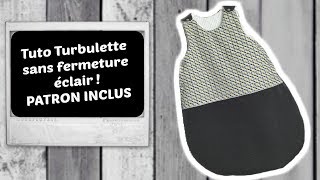 Tuto Coudre une Turbulette Gigoteuse Facile Sans Fermeture Eclair [upl. by Llebasi]