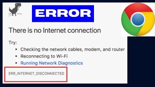 ERR INTERNET DISCONNECTED Chrome Error Fixed [upl. by Aihsat]