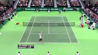 Del Potro crushes Berdych  Rotterdam 2012 [upl. by Dagnah534]