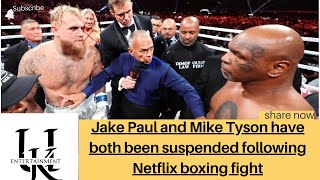 Jake Paul and Mike Tyson have both been suspended following Netflix boxing fight [upl. by Trevlac]