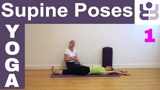 Supta Tadasana  Iyengar Yoga Tutorial  Supine Poses [upl. by Nananne]