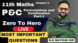 11th Permuations amp Combination pampc mathematics maths 11th cbse cbseexmas exmas liveclass [upl. by Nehgam830]