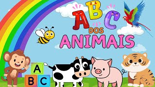 ALFABETO DOS ANIMAIS  APRENDENDO O ABC  MÚSICA INFANTIL EDUCATIVA  ALFABETO COMPLETO [upl. by Sharia]