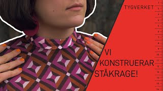 Mönsterkonstruktion Konstruera en ståkrage halvpolo [upl. by Tara366]