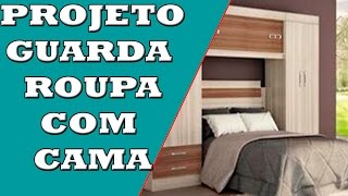 GUARDA ROUPA COM CAMA NO MEIO PROMOB [upl. by Wilfrid]