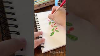 Christmas Art  It’s the season to sparkle🎄 christmas xmas art watercolor vlog [upl. by Chrissa207]