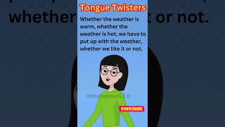 Tongue Twisters challenge4  shorts viralvideo Little Learners20 art creative [upl. by Nowyt]