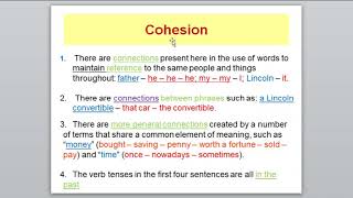 Discourse Analysis Lesson 2 Cohesion and Coherence [upl. by Quigley]