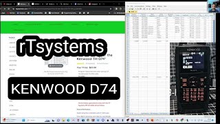 Kenwood D74 D75 RTSYSTEMS LEARNING  SD CARD import [upl. by Seidel547]