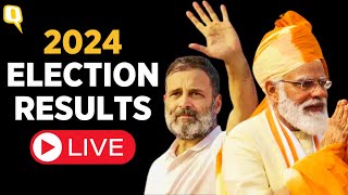 Elections 2024 Results LIVE  Narendra Modiled NDA crosses majority mark INDIA alliance at 232 [upl. by Nolyaw519]