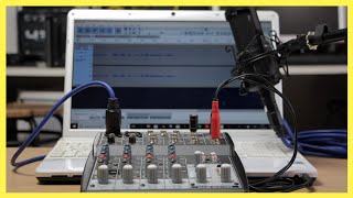 How To Connect A Mixer To A Laptop Or PC  Beringher Xenyx 802  Audio Technica AT2020 Sound Test [upl. by Moule]