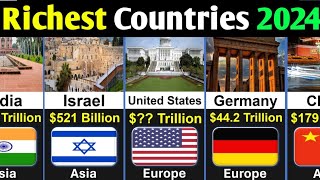 Richest Countries 2024  Global Rank [upl. by Ydnam]