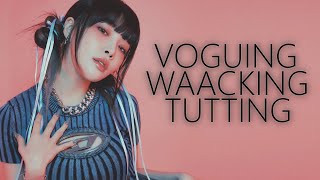 voguing waacking amp tutting in kpop [upl. by Sirahs]