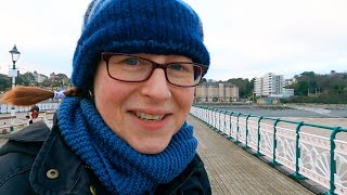 We went to PENARTH PIER ESPLANADE amp BEACH amp ate THAI FOOD for LUNCH CARDIFF WALES VLOG UK [upl. by Farrell]