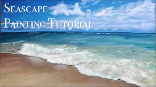 Seascape Acrylic Painting  Acrylic Painting  RealTime [upl. by Schwing909]