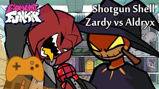 Zardy vs Aldryx Shotgun Shell FNF Entity mod  Friday Night Funkin [upl. by Anaibaf]