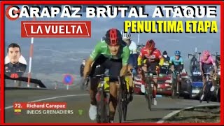 Richard CARAPAZ 🔥🔥 BESTIAL ATAQUE a ROGLIC en la COVATILLA 🔴 VUELTA a ESPAÑA 2020 Etapa 17 [upl. by Mourant]