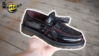 DR MARTENS ADRIAN TASSEL LOAFER  REVIEW ON FEET SIZING amp HOW TO BREAK THEM IN [upl. by Hpeseoj]