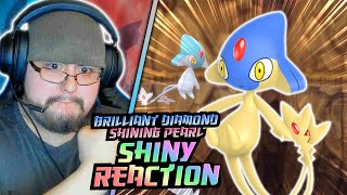 FULL ODDS SHINY AZELF REACTION Pokemon BDSP Shiny Reaction [upl. by Yajet549]