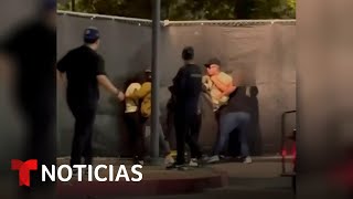 Publican video de la agresión que le costó la carrera al pelotero Julio Urías  Noticias Telemundo [upl. by Ahsiuqet]