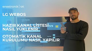 LG Televizyon Kurulumu Kanal Listesi Yükleme ve Kanal Arama Nasıl Yapılır [upl. by Diraj671]