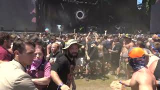 After the Burial  In Flux  LIVE  Inkcarceration Festival  71924  Mosh Pit  Crowd Surfing [upl. by Desta298]